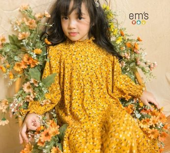 Váy cà bông hoa nhí vàng D22-16